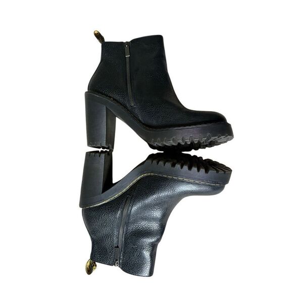 Dr. Martens Magdalena Aunt Sally Leather Chunky Boots size EU 43 US 11 Black - Picture 9 of 13